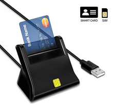 Load image into Gallery viewer, LANMU CAC Smart Card Reader,DOD Military USB Common Access CAC Card Reader Writer | ID Card/IC Bank Card Reader